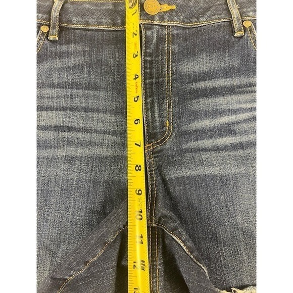 Ann Taylor LOFT High Rise Frayed Hem Denim Shorts Women's Size 32  14 Blue Wash - Picture 8 of 9
